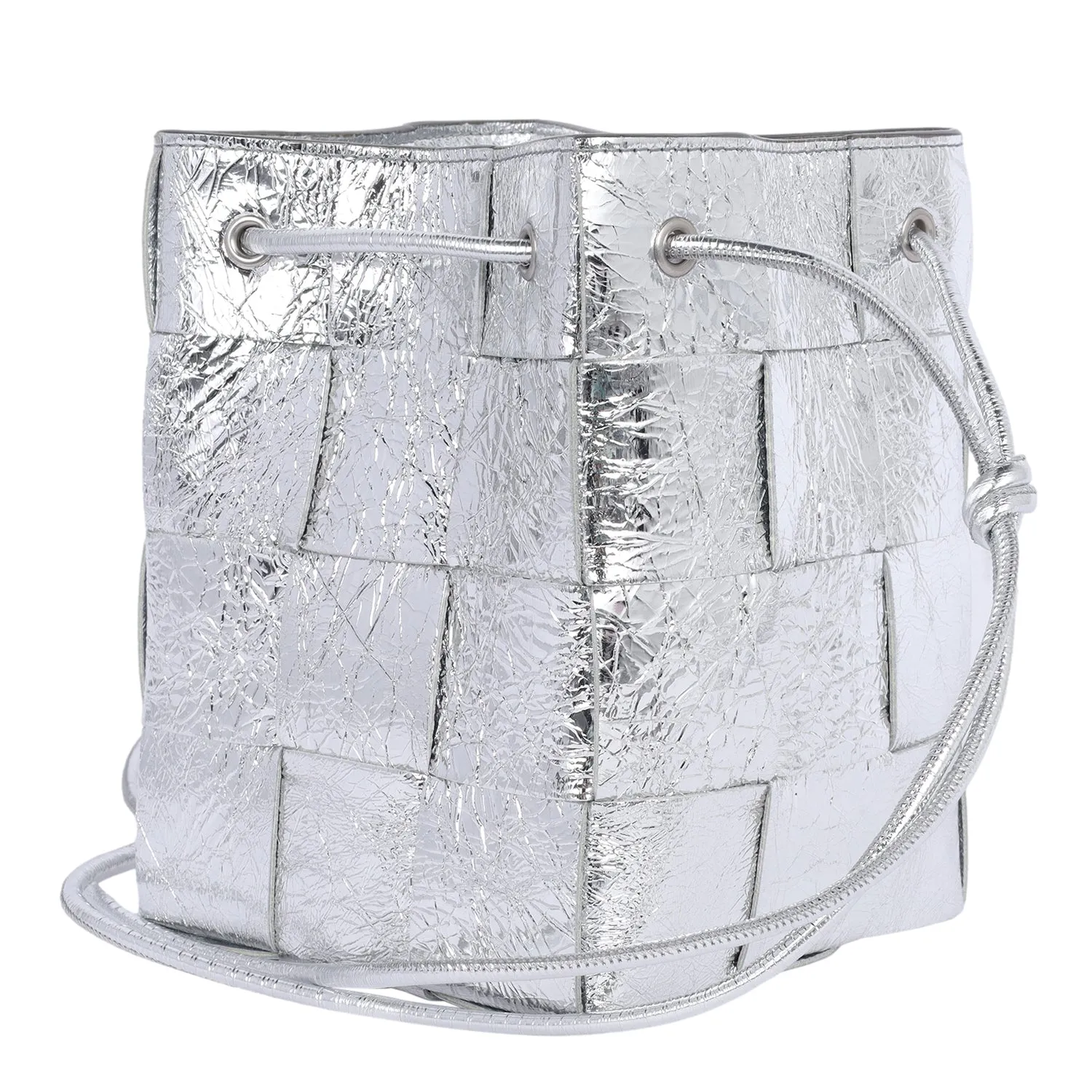 Cassette Strapped Mini Bucket Bag